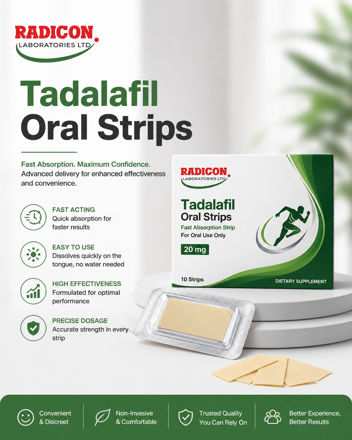 How Do Tadalafil Oral Strips Offer Fast Daily Support?